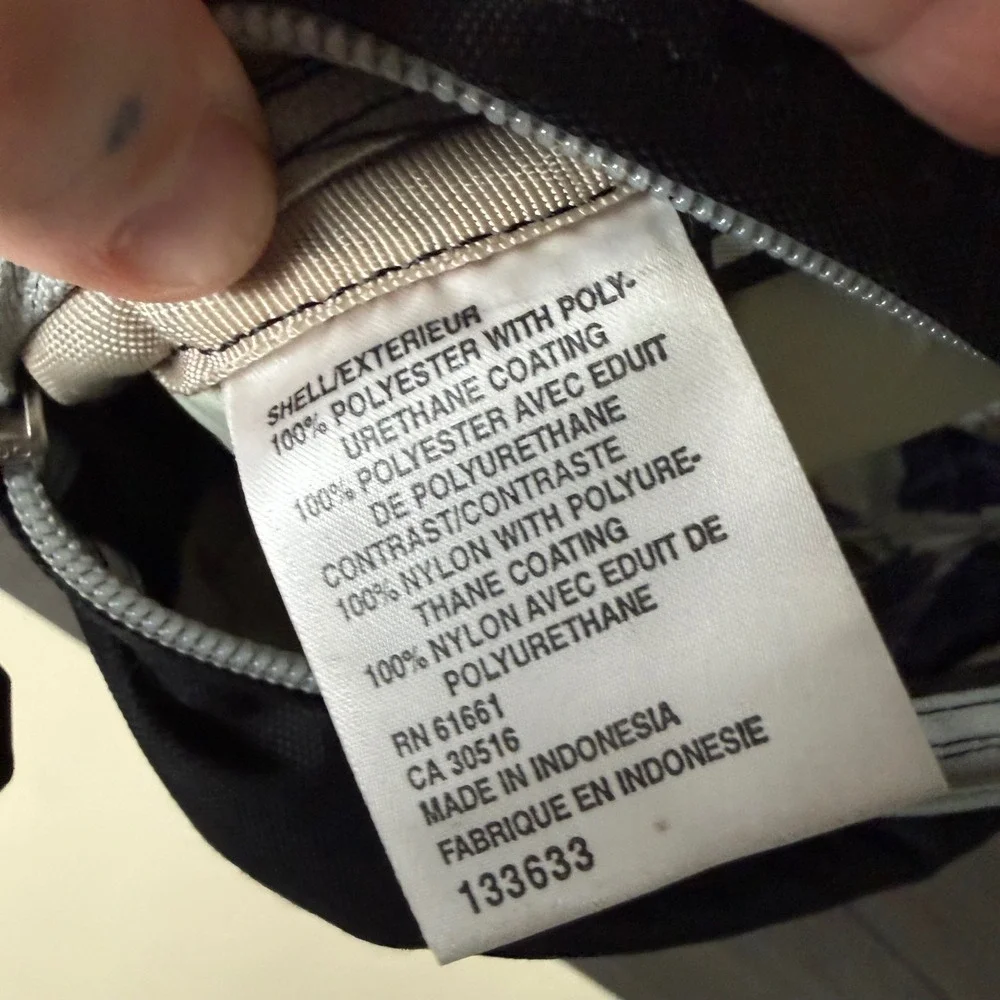 The North Face Black Lumbar Waist Pack Fanny Pack Crossbody Bag Multiple Pockets